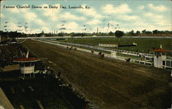 Famous Churchill Downs on Derby Day Postcard