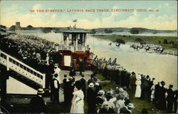 "In the Stretch" Latonia Race Track Cincinnati, OH Postcard Postcard