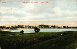 Reservoir, 6th Street Lowell, MA Postcard Postcard