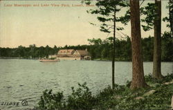 Lake Mascuppic and Lake View Park Lowell, MA Postcard Postcard