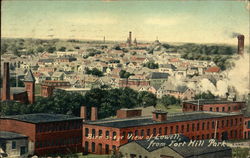 Bird's-Eye View of Lowell from Fort Hill Park Postcard