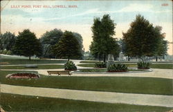 Lilly Pond, Fort Hill Postcard