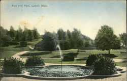 Fort Hill Park Lowell, MA Postcard Postcard