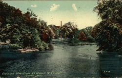 Concord River From Lawrence St. Bridge Postcard