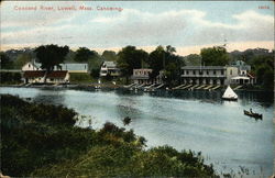 Canoeing on the Concord River Postcard