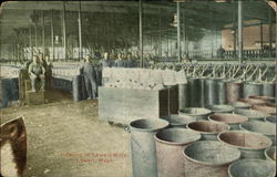 Interior of Lowell Mills Massachusetts Postcard Postcard