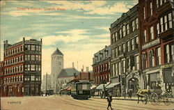 Tower's Corner Lowell, MA Postcard Postcard