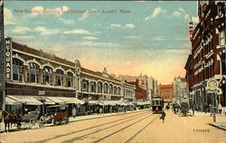 New Bradley Building and Central Street Postcard