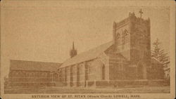 Exterior View of St. Rita's (Miracle Church) Postcard