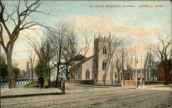 St. Ann's Episcopal Church Lowell, MA Postcard Postcard