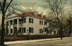 Lowell Hospital Association or Corporation Hospital Postcard