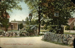 Entrance to Hood Farm Postcard