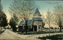 Edson Cemetery, Chapel and Driveway Postcard