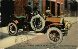 Chief Hosmer of the Lowell Fire Department Massachusetts Postcard Postcard