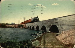 Bridge over Concord River Postcard