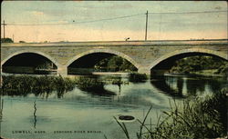 Concord River Bridge Postcard