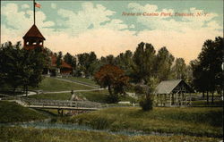 Scene in Casino Park Endicott, NY Postcard Postcard