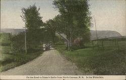 On the Road to Diana's Baths from North Conway Postcard