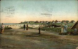 Strolling on York Beach Postcard