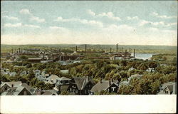 Mill District Lowell, MA Postcard Postcard