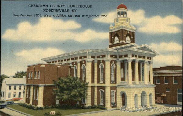 Christian County Courthouse, Constructed 1869. New Addition On Rear ...