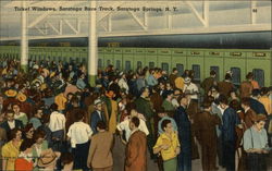 Saratoga Race Track - Ticket Windows Saratoga Springs, NY Postcard Postcard