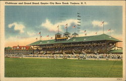 Clubhouse and Grand Stand, Empire City Race Track Postcard