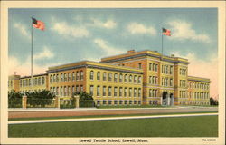 Lowell Textile School Massachusetts Postcard Postcard