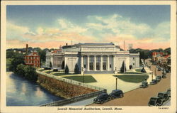 Lowell Memorial Auditorium Massachusetts Postcard Postcard