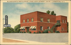 Blanchard's Restaurant, Pine & 20th Street (US 301) Lumberton, NC Postcard Postcard