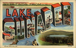 Greetings from Lake Sunapee New Hampshire Postcard Postcard