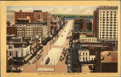 Canal Street, Looking West Postcard