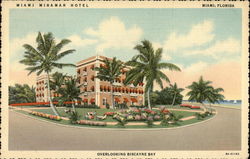 Miami Miramar Hotel Overlooking Biscayne Bay Postcard