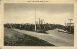 Legion Park Square Block Island, RI Postcard Postcard