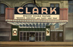 Clark Movie Theater Chicago, IL Postcard Postcard