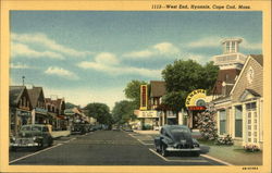 West End, Hyannis, Cape Cod, Mass Postcard