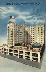 Hotel Seaside Atlantic City, NJ Postcard Postcard