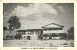 Warren Apartments, Clearwater, Florida Postcard