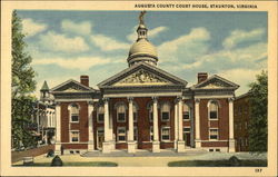 Augusta County Court House Staunton, VA Postcard Postcard