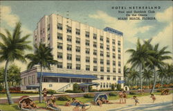 Hotel Netherland Miami Beach, FL Postcard Postcard