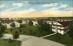 North View, Schools for Medical Department Technicians, Fitzsimons General Hospital Postcard