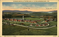 Veterans Hospital At Tupper Lake, N.Y. In The Adirondack Mts New York Postcard Postcard