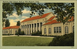 Modesto High School Postcard