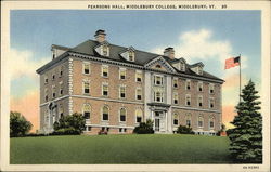 Pearsons Hall at Middlebury College Vermont Postcard Postcard