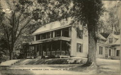 Aiken Manor, Webster Lake Postcard