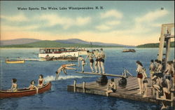 Water Sports, The Weirs Lake Winnipesaukee, NH Postcard Postcard