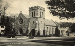 St. Ann's Church Lenox, MA Postcard Postcard