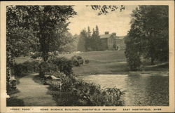 Perry Pond - Home Science Building, Northfield Seminary East Northfield, MA Postcard Postcard