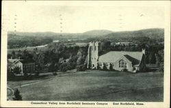 Connecticult Valley from Northfield Seminary Campus East Northfield, MA Postcard Postcard