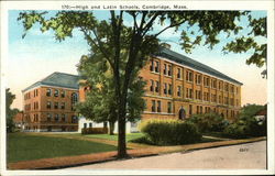 High and Latin Schools Cambridge, MA Postcard Postcard